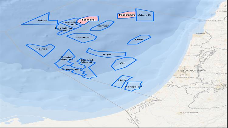 Energean Oil & Gas: Συμφωνία για την Εξαγορά των Κοιτασμάτων Καρίς και Τανίν στο Ισραήλ Έναντι 148 Εκατ. Δολαρίων