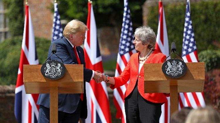 Το Αμερικανικό Εμπορικό «Δίπορτο» της Βρετανίας – Τραμπ και Μέι Βαίνουν για Συμφωνία Ελεύθερου Εμπορίου