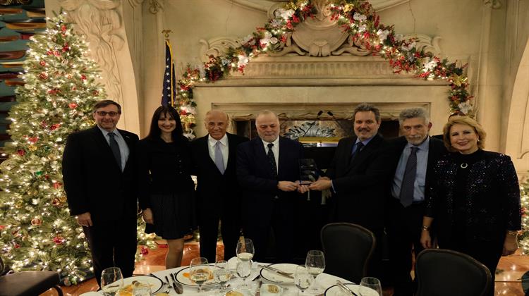 ΗΠΑ: Για την Εξαιρετική Συμβολή του στην Ελληνική Οικονομία Βραβεύτηκε ο Ευ. Μυτιληναίος