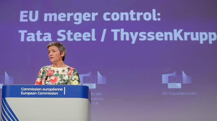 EU’s Vestager Blocks Thyssenkrupp, Tata Steel Merger