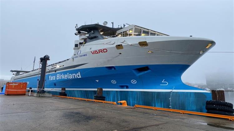 Το Πρώτο Αυτόνομο Ηλεκτρικό Πλοίο Μεταφοράς Κοντέινερ Κάνει Ντεμπούτο στη Νορβηγία