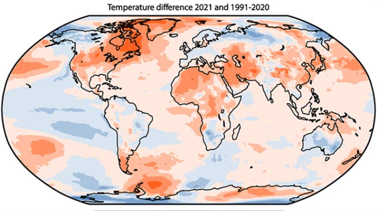 Copernicus: Η Περίοδος Από το 2015 Έως το 2021 τα Πιο Ζεστά που Έχουν Καταγραφεί Ποτέ