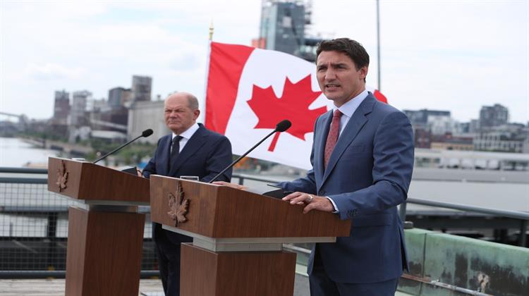 Σολτς: Η Γερμανία Συνεχίζει να Ελπίζει στο Καναδικό LNG Παρά τις Αμφιβολίες του Τριντό