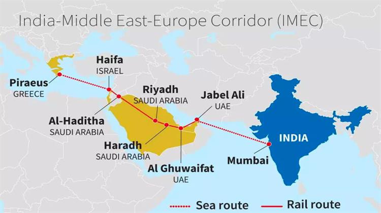 Ο Διάδρομος Ινδίας – Ευρώπης στον Παγκόσμιο Χάρτη Εμπορίου και Υποδομών