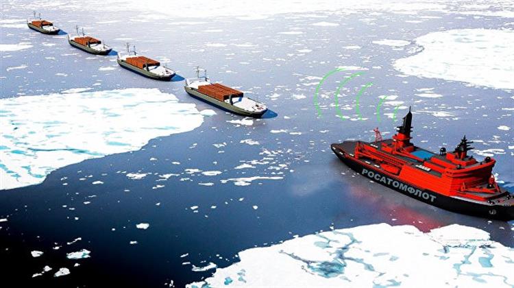 Η Ρωσία Αυξάνει Κατά 50% την Πρόβλεψή της για την Ποσότητα Φορτίων που θα Διακινηθεί Μέσω της Αρκτικής ως το 2030