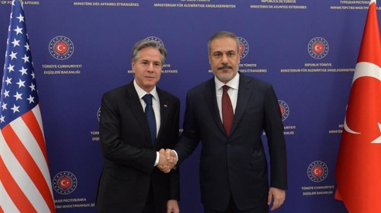 Άγκυρα: Τρίωρη Συνάντηση Μπλίνκεν-Φιντάν Χωρίς Από Κοινού Δηλώσεις