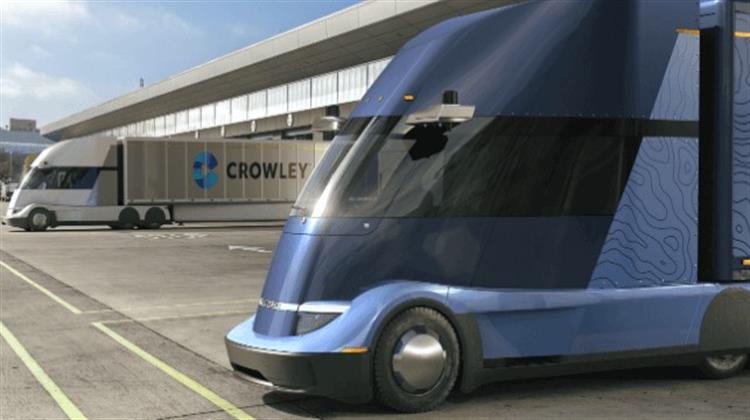 ΗΠΑ: Η Ναυτιλιακή Crowley και στην Στεριά με Ηλεκτρικά Φορτηγά