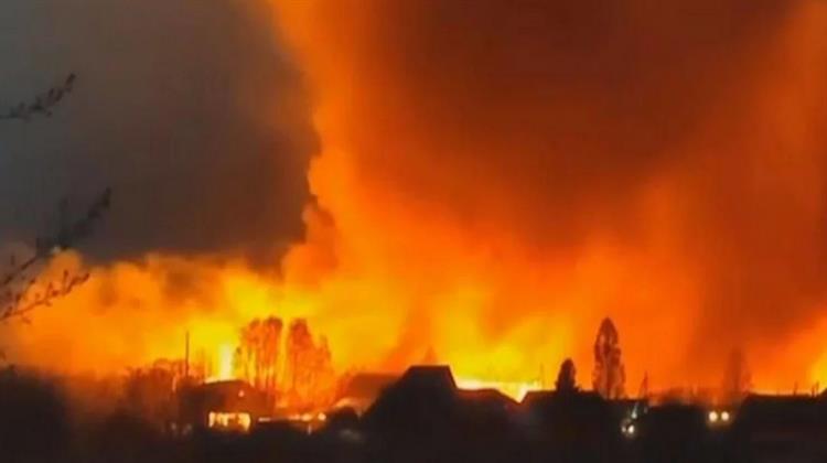 Κατασβέσθηκε Πυρκαγιά σε Διυλιστήριο στη Ρωσία Έπειτα Από Επίθεση με Drone