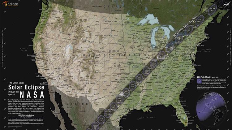 Σήμερα η Ολική Εκλειψη Ηλίου- Ορατή σε Β.Αμερική, Μεξικό και Καναδά