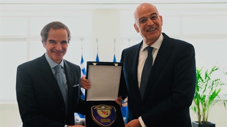 Ν. Δένδια: Συνάντηση με Ρ. Γκρόσι (ΔΟΑΕ) για την Ασφάλεια των Πυρηνικών Σταθμών