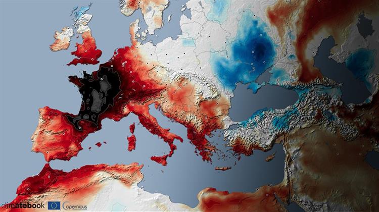 Copernicus: Καμίνι η Δυτική Ευρώπη, Ρεκόρ Ζέστης τον Ιούνιο