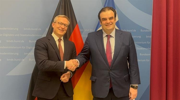 Συνάντηση Κ. Πιερρακάκη με τον Υπουργό Ψηφιοποίησης και Κρατικού Εκσυγχρονισμού της Γερμανίας K. Wildberger