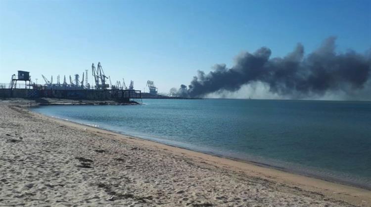 Η Ουκρανία Επληξε Ρωσικό Τερματικό Σταθμό Εξαγωγής Υγραερίου στη Θάλασσα του Αζόφ