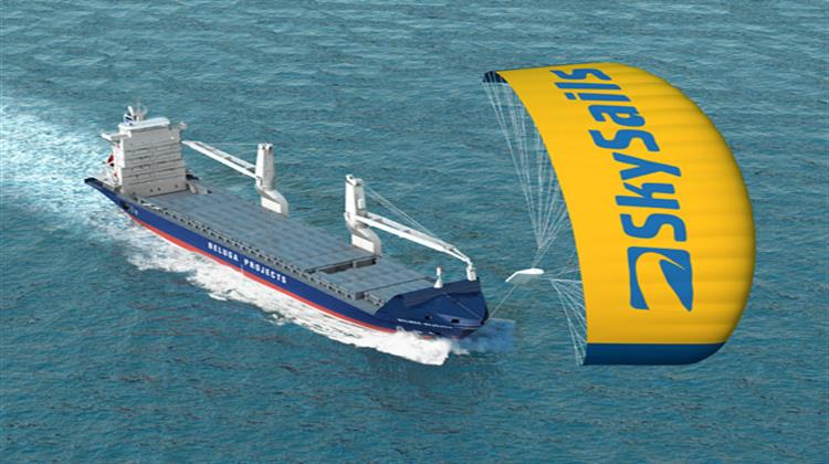 Ο «Χαρταετός» της SkySails Θα Τοποθετηθεί σε Ελληνικό Πλοίο