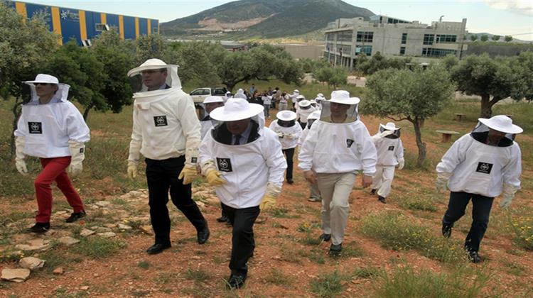 Την Apivita στο Μαρκόπουλο Επισκέφθηκαν οι Υπουργοί Γεωργίας της ΕΕ Φορώντας ... Μελισσοκομικές Φόρμες