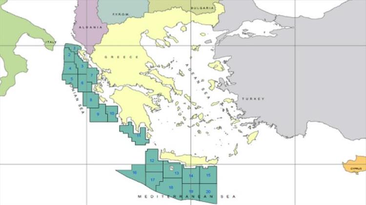 Τρεις Προσφορές Κατατέθηκαν στον Διαγωνισμό για τους Υδρογονάνθρακες στα 20 Θαλάσσια «Οικόπεδα» σε Δυτική Ελλάδα και Κρήτη