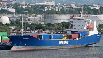 Στο Λιμάνι του Μαϊάμι, το Φορτηγό Πλοίο (M/V) Seaboard Blue Χρησιμοποιώντας Καύσιμο LNG