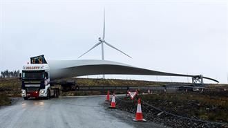 Σκωτία: Τοποθετήθηκε η Πεντηκοστή Tουρμπίνα σε Aιολικό Πάρκο 240 MW