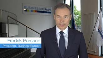 Φρέντερικ Πέρσον, Πρόεδρος της Business Europe: Η Ευρωπαϊκή Βιομηχανία Εκπέμπει SOS