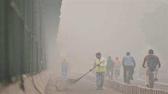 Ινδία-Νέο Δελχί: Παρά τα Επικίνδυνα Επίπεδα της Ατμοσφαιρικής Ρύπανσης Άνοιξαν Σχολεία και Εργοτάξια