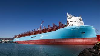 Maersk: Έτοιμο να Αποπλεύσει το Μεγαλύτερο Containership στον Κόσμο που Κινείται με Μεθανόλη