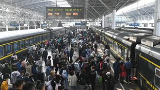 Κίνα: Αύξηση 9,6% στα Επιβατικά Ταξίδια με τον Σιδηρόδρομο τον Απρίλιο