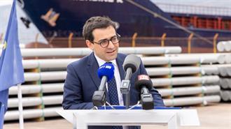 O Εκτελεστικός Αντιπρόεδρος της Ευρωπαϊκής Επιτροπής Stéphane Séjourné στο Εργοστάσιο “Αλουμίνιον της Ελλάδος” της METLEN