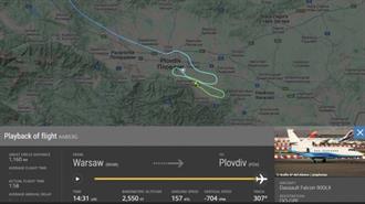 Flightradar24: Κανένα Πρόβλημα με το GPS του Αεροπλάνου της φον ντερ Λάιεν Έως την Προσγείωση στη Βουλγαρία