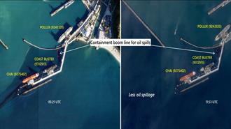 Ρωσία: Δορυφορικές Εικόνες Επιβεβαιώνουν Διαρροή Πετρελαίου στο Λιμάνι του Τουάπσε