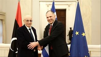 Γεραπετρίτης – Πρόεδρος Βουλής Λιβύης: Στενή Συνεργασία για να Καταστεί η Μεσόγειος Θάλασσα Σταθερότητας και Ευημερίας