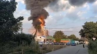 Ρωσία: Πυρκαγιά στο Διυλιστήριο του Σλαβιάνσκ από Πτώση Συντριμμιών Oυκρανικού Drones