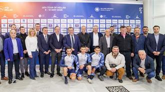 Ο Δήμαρχος Πειραιά Γιάννης Μώραλης στην παρουσίαση του «ΔΕΗ Tour of Hellas 2026»