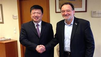 Για τους Υδρογονάνθρακες σε Ιόνιο και Νότια Κρήτη Συνομίλησαν Λαφαζάνης - Κινέζος Πρέσβης στην Αθήνα