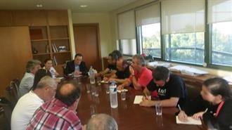 Με Εκπροσώπους των Επιτροπών Αγώνα Ενάντια στην Εξόρυξη Χρυσού  και των Δήμων της Χαλκιδικής Συναντήθηκε Χθες ο Λαφαζάνης